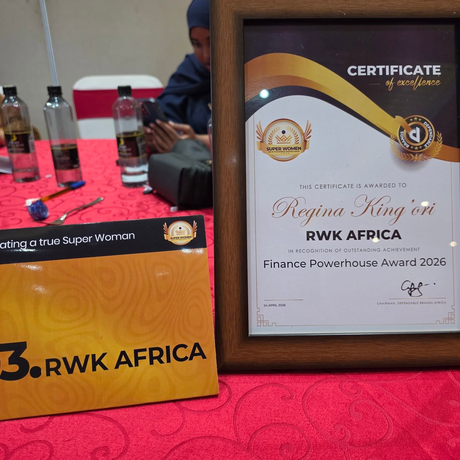Finance Powerhouse Award 2026 — Super Women Dependable Brands Africa