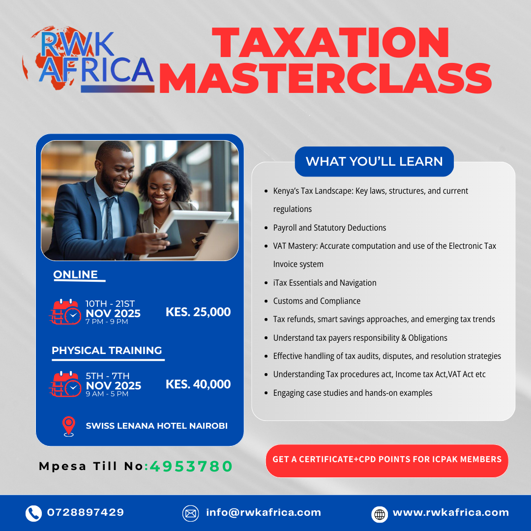 Taxation Masterclass Poster